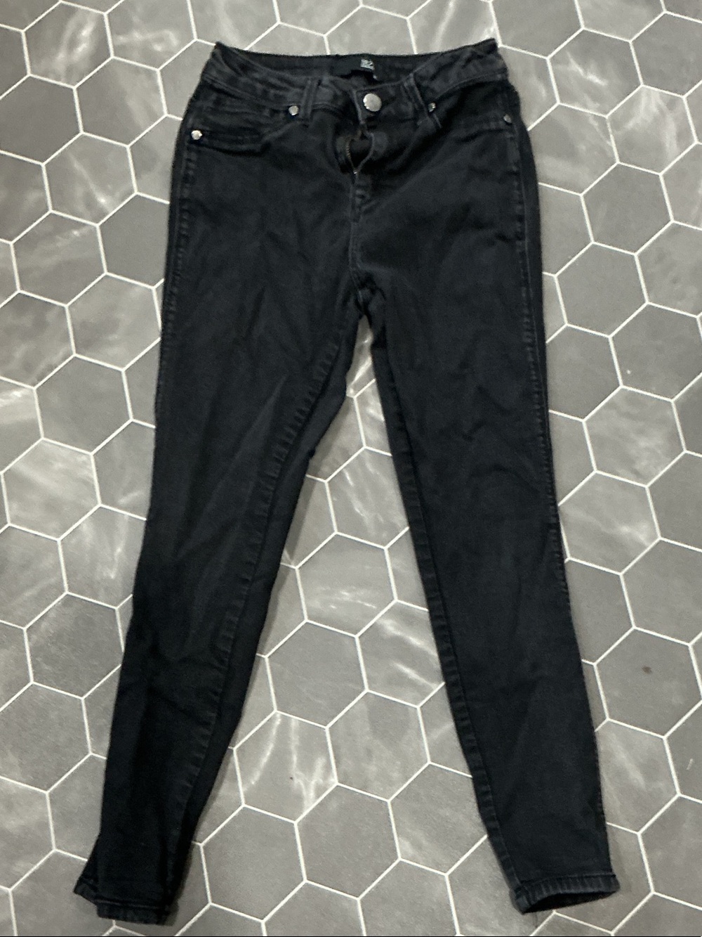 1822 Denim Black Skinny Jeans - Slim Fit
